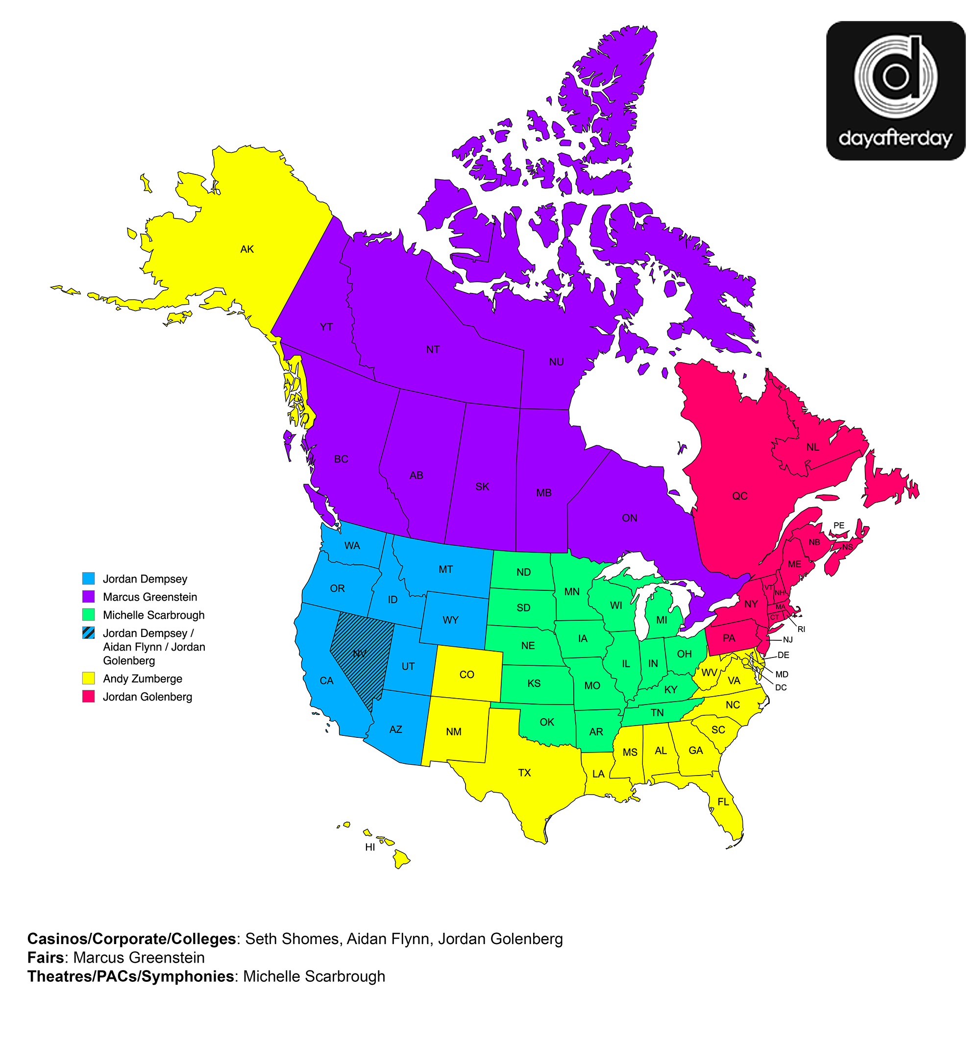 DADP 2026 Agent Territory Map